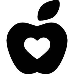 Hospital Apple Silhouette icon