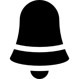 silhouette d'icône de cloche Icône