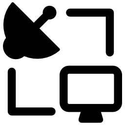conexión satelital icono