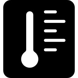 termómetro de mercurio ambiental icono