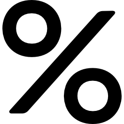 procentuele korting icoon