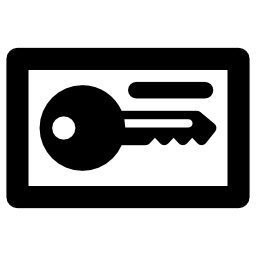 elektroniczny klucz dostępu ikona