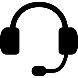 auriculares de servicio al cliente icono