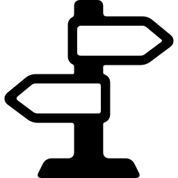 poteaux de signalisation vintage Icône