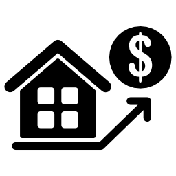 prezzi delle case in aumento icona