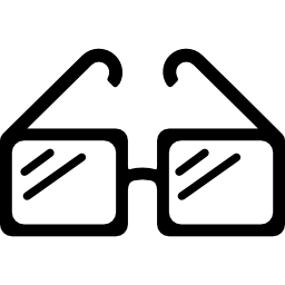 lunettes carrées Icône