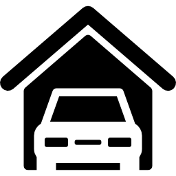 garaje de vehículos icono