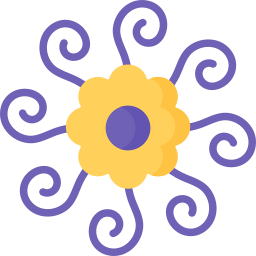 Цветочный дизайн иконка