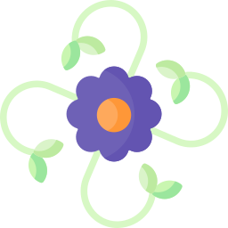 diseño floral icono