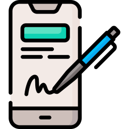signature numérique Icône