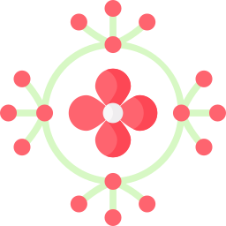 diseño floral icono