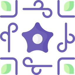 Floral design icon