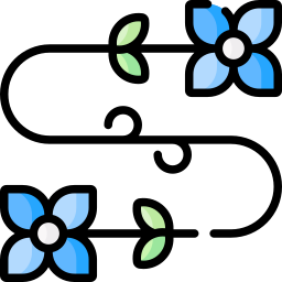 diseño floral icono