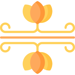 Floral design icon