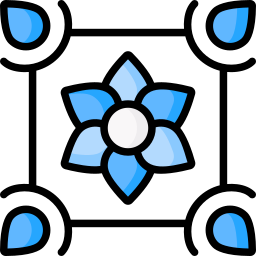 diseño floral icono