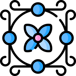 diseño floral icono