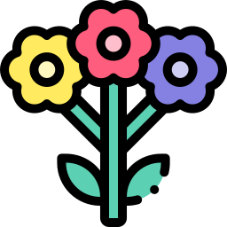 Flower bouquet icon