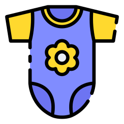 ropa de bebé icono