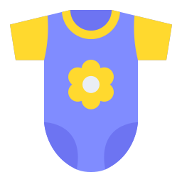 ropa de bebé icono