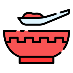 zuppa di fagioli rossi icona