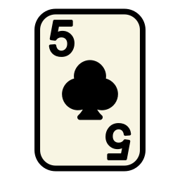 Five of clubs icon