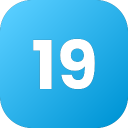 Number 19 icon