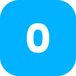 숫자 0 icon