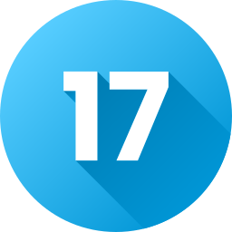 Number 17 icon