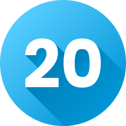 número 20 Ícone