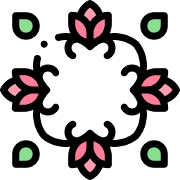 diseño floral icono