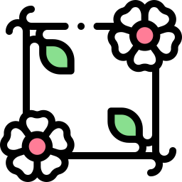 diseño floral icono