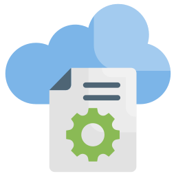 Cloud processing icon