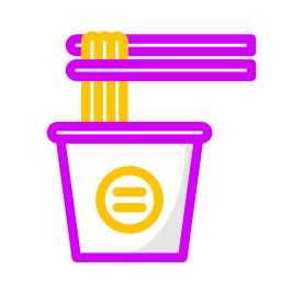 Noodle bowl icon
