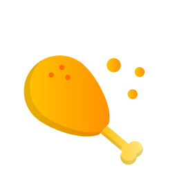 Chicken leg icon