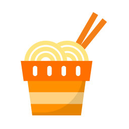 Noodle bowl icon