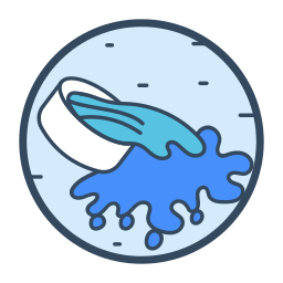 Water bowl icon