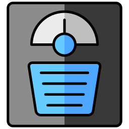 Weight scale icon