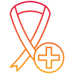 Cancer ribbon icon