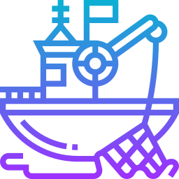 barco de pesca icono