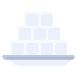 cubos de azúcar icono