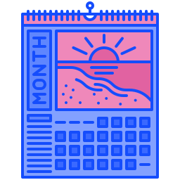 kalendarz ścienny ikona
