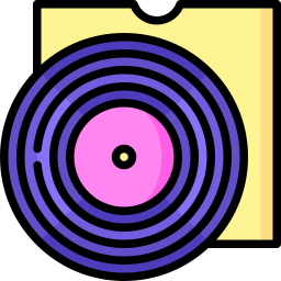disco in vinile icona