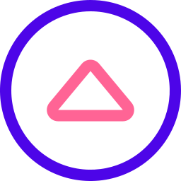 driehoek knop icoon