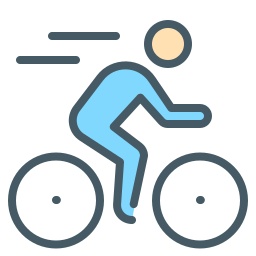 велосипедист иконка