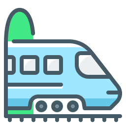 pociąg pasażerski ikona