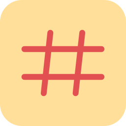 hashtag Icône