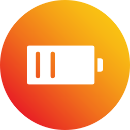 Half battery icon