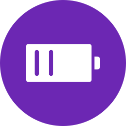 media bateria icono