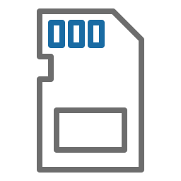 tarjeta de memoria icono