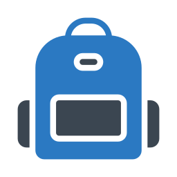 bolsa para la escuela icono